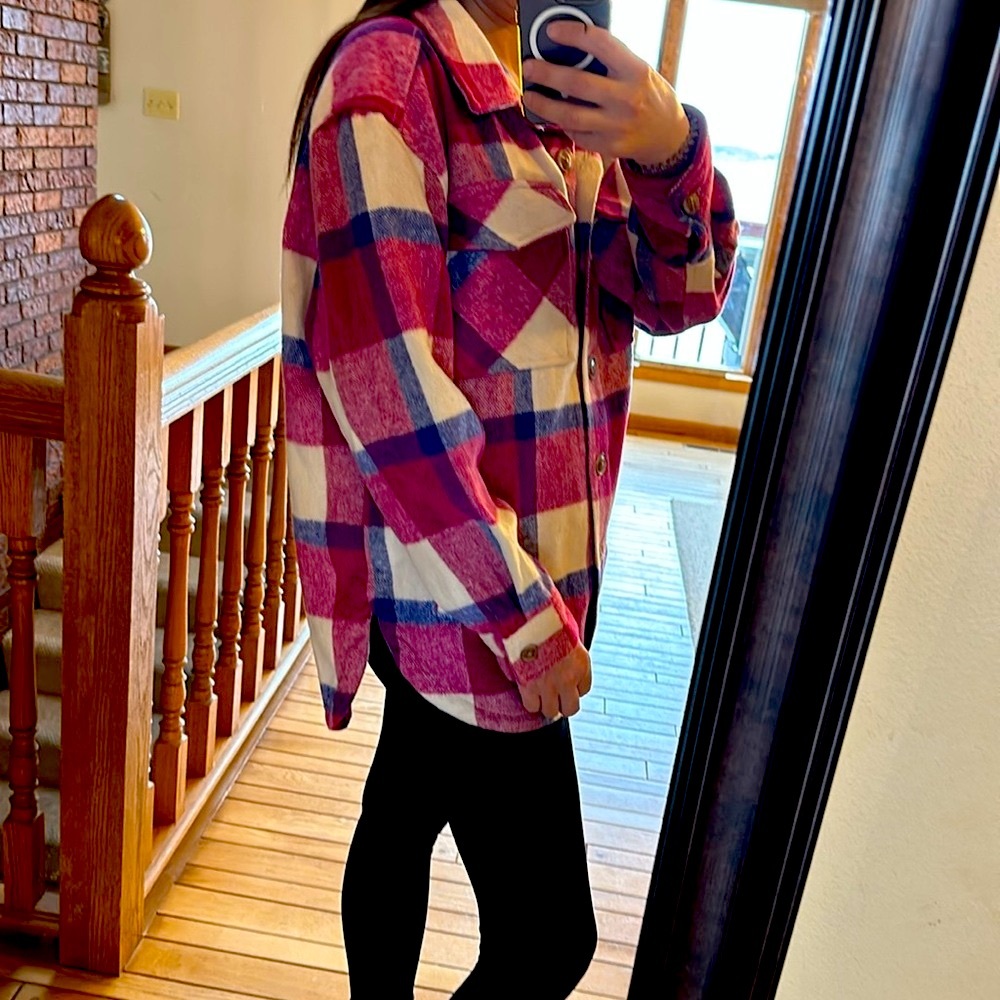 Plaid shacket - Picture 3 of 8